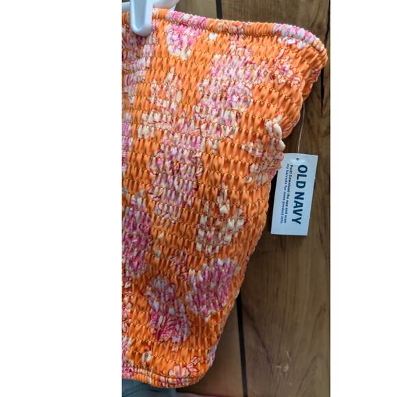 Old Navy Tube Swim Top Shirt‎ Plus Size 4X 4 Super Stay Put Silicone Floral New - Picture 3 of 5